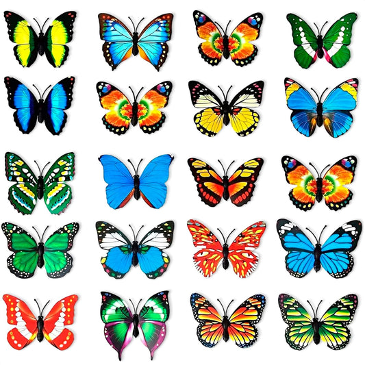 Colorful butterfly refrigerator magnets